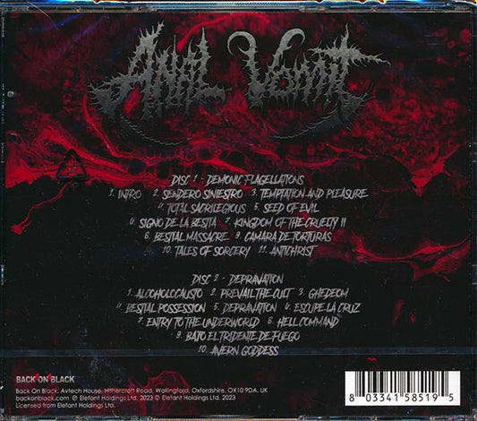 Anal Vomit - Demonic Flagellations + Depravation (2 albums on 2 CDs) (21 tracks) (2xCD)
