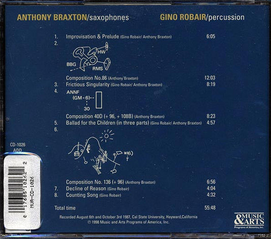 Anthony Braxton, Gino Robair - Duets 1987