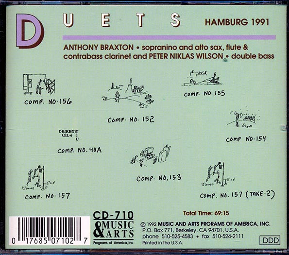 Anthony Braxton, Peter N Wilson - Duets Hamburg 1991 (incl. large booklet)