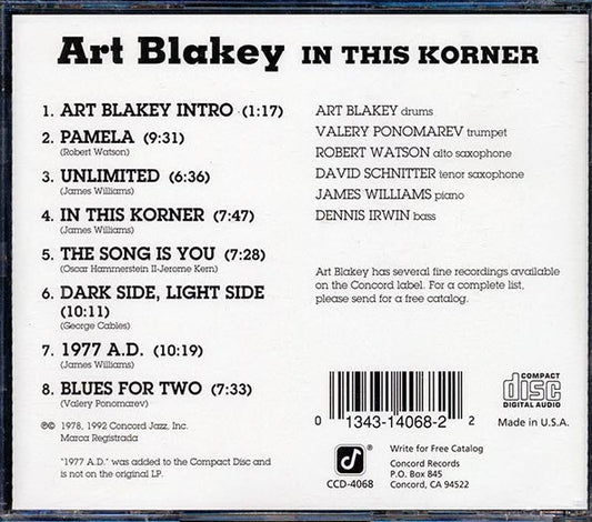 Art Blakey - In This Korner