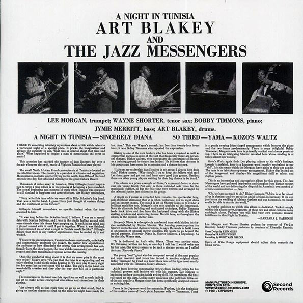 Art Blakey & The Jazz Messengers - A Night In Tunisia (180g)