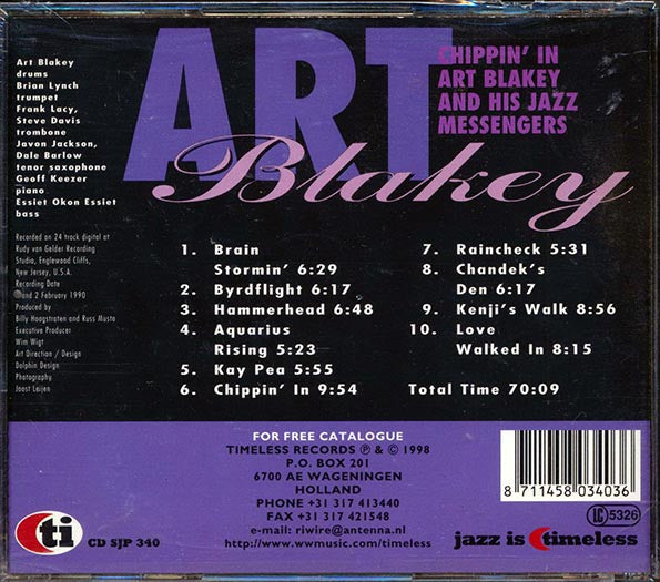 Art Blakey & The Jazz Messengers - Chippin' In