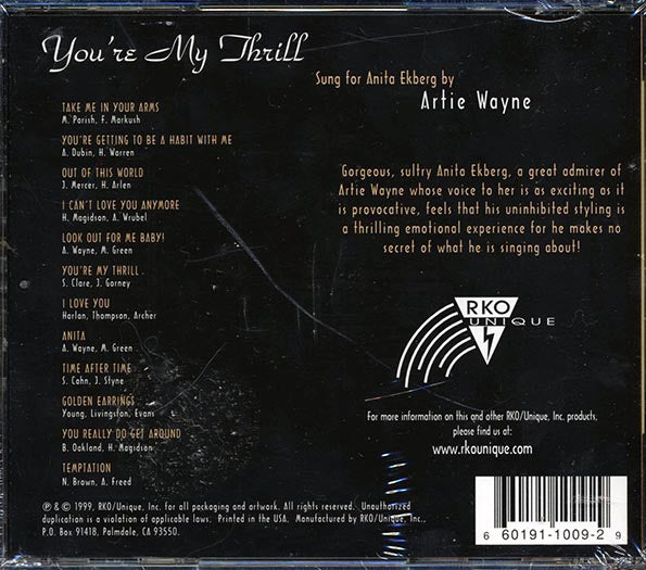 Artie Wayne - You're My Thrill