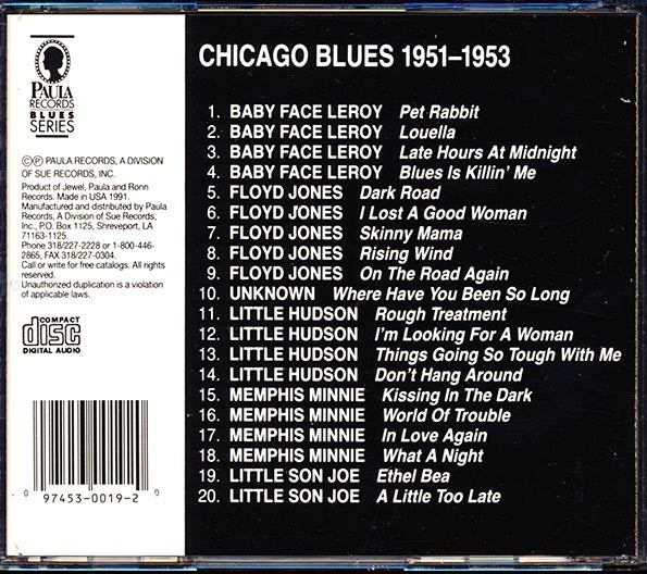 Baby Face Leroy, Floyd Jones, Little Hudson, Memphis Minnie, Little Son Joe - Blues Is Killin' Me (20 tracks)