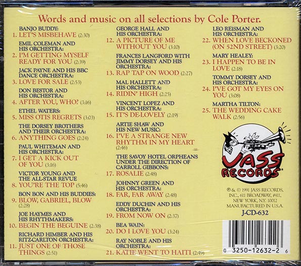 Banjo Buddy, The Dorsey Brothers, Paul Whiteman, Etc. - A Cole Porter Collection (25 tracks)