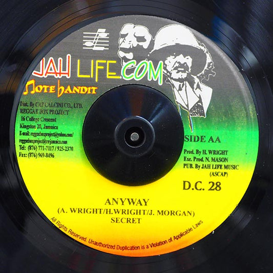 Barrington Levy - Come / Secret - Anyway (rhythm: "R & D")