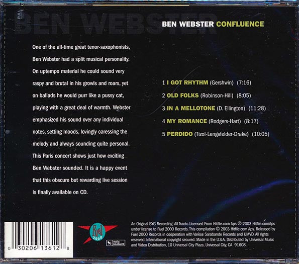 Ben Webster - Confluence