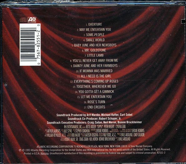 Bette Midler - Gypsy (marked/ltd stock)