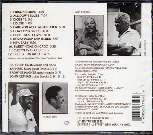 Big Chief Ellis, Tarheel Slim, Brownie McGhee, John Cephas - Big Chief Ellis