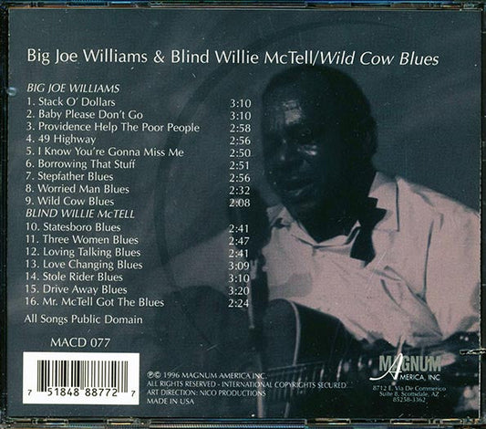 Big Joe Williams, Blind Willie McTell - Wild Cow Blues (marked/ltd stock)