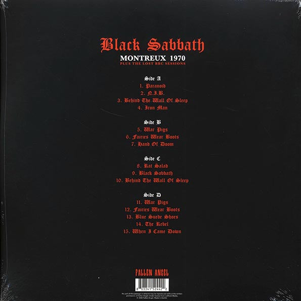 Black Sabbath - Montreux 1970 Plus The Lost BBC Sessions (ltd. ed.) (2xLP)