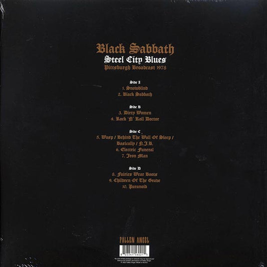 Black Sabbath - Steel City Blues: Pittsburgh Broadcast 1978 (2xLP) (clear vinyl)