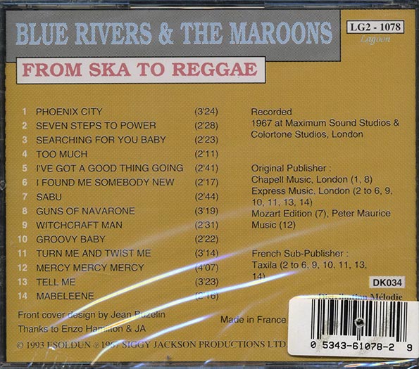 Blue Rivers & The Maroons - From Ska To Reggae (marked/ltd stock)