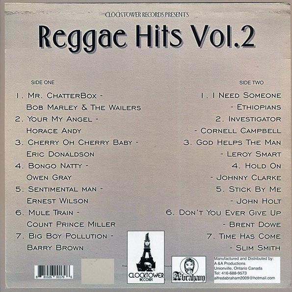 Bob Marley, Horace Andy, John Holt, The Ethiopians, Barry Brown, Etc. - Clocktower Records Presents Reggae Hits Volume 2