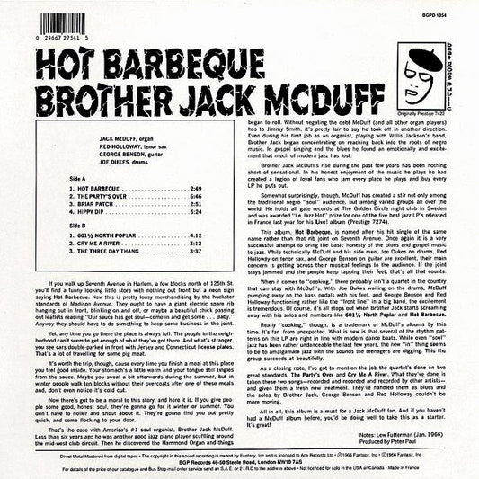 Brother Jack McDuff - Hot Barbeque