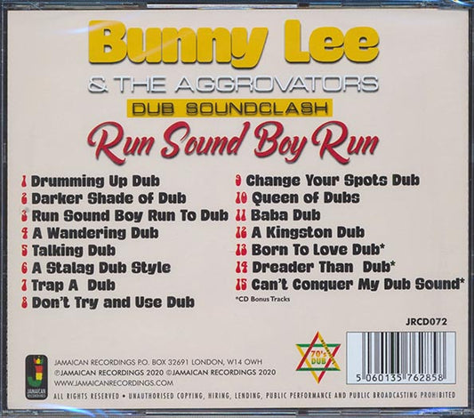 Bunny Lee & The Aggrovators - Run Boy Run: Dub Soundclash CD