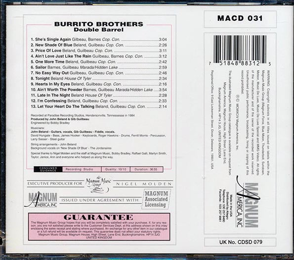 Burrito Brothers - Double Barrel (marked/ltd stock)