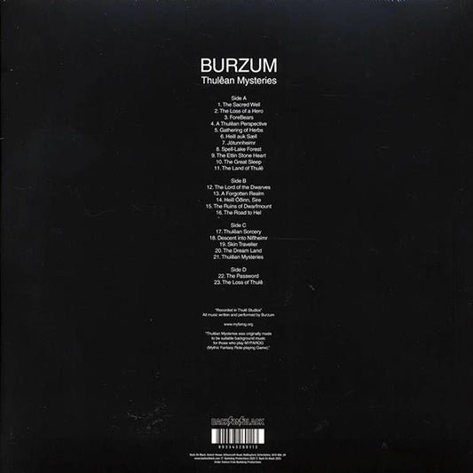 Burzum - Thulean Mysteries (ltd. ed.) (2xLP) (clear vinyl)
