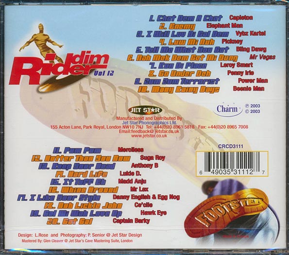 Capleton, Anthony B, Elephant Man, Lukie D, Etc. - Riddim Rider: Foot Step (rhythm: "Foot Step") (20 tracks)