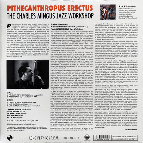 Charles Mingus - Pithecanthropus Erectus (+bonus track) (ltd. ed.) (180g) (remastered)