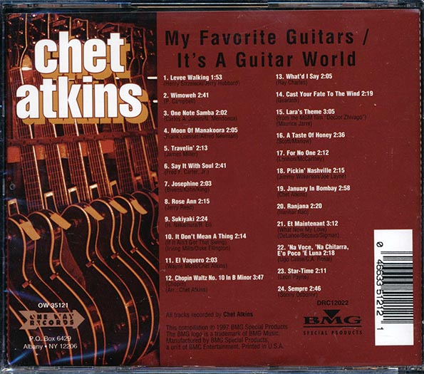 Chet Atkins - My Favorite Guitars + It's A Guitar World (2 albums on 1 CD) (24 tracks)