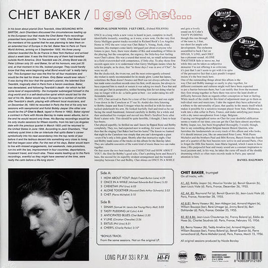 Chet Baker, Bobby Jaspar - I Get Chet (ltd. ed.) (180g)