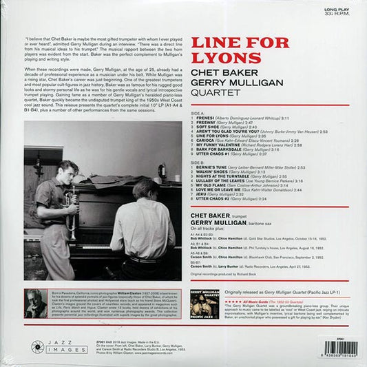 Chet Baker-Gerry Mulligan Quartet - Line For Lyons (ltd. ed.) (180g)