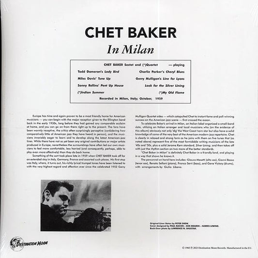 Chet Baker - In Milan (ltd. 500 copies made) (clear vinyl)