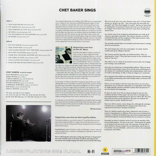 Chet Baker - Sings (ltd. ed.) (180g) (yellow vinyl)