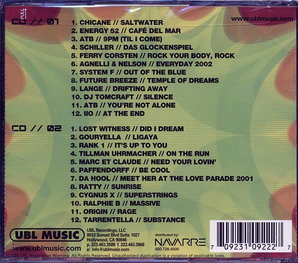 Chicane, Energy 52, ATB, Schiller, Ferry Corsten, Etc. - Best Of Trance Hits Volume 1 (24 tracks) (2xCD)