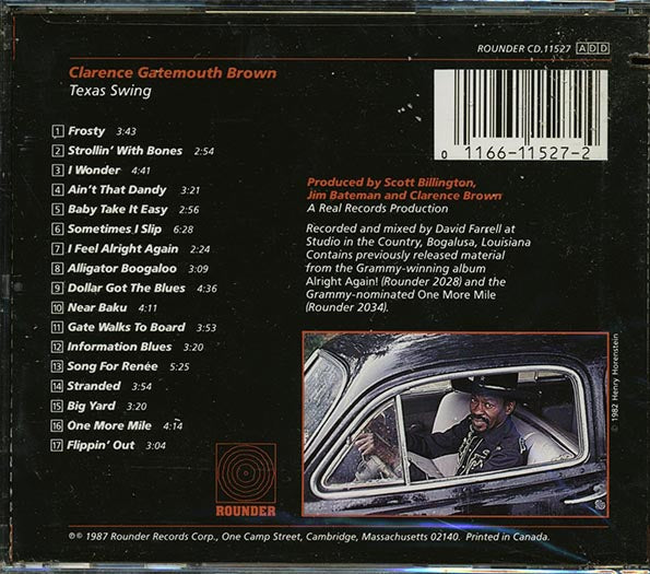 Clarence Gatemouth Brown - Texas Swing (marked/ltd stock)