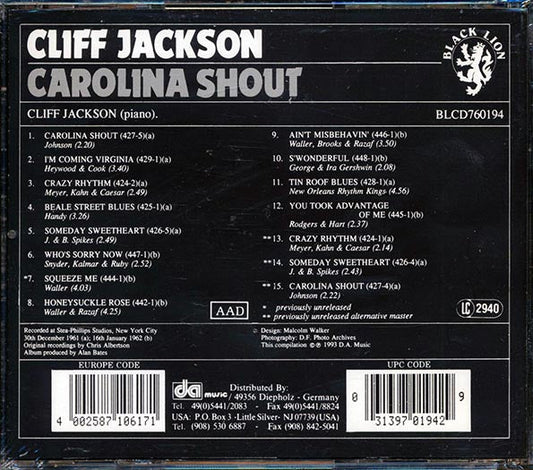 Cliff Jackson - Carolina Shout