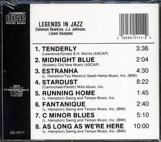 Coleman Hawkins, JJ Johnson, Lionel Hampton - Legends In Jazz