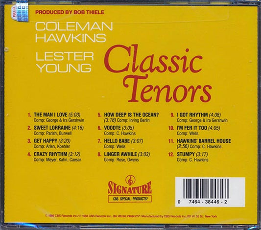 Coleman Hawkins, Lester Young - Classic Tenors