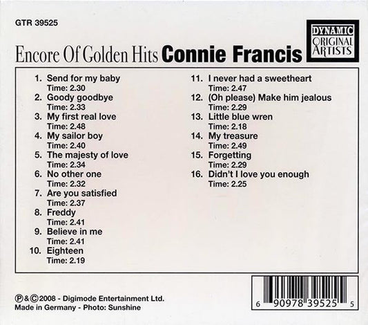 Connie Francis - Encore Of Golden Hits