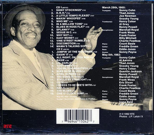 Count Basie - Palais De Chaillot, 20 Mars, 1960 + Olympia, 5 Mai, 1962 (30 tracks) (2xCD)