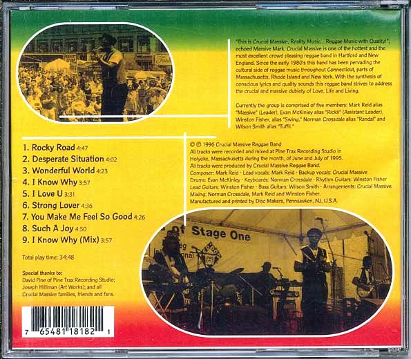 Crucial Massive - Reality Music CD