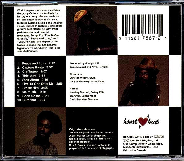 Culture - In Culture (marked/ltd stock) CD