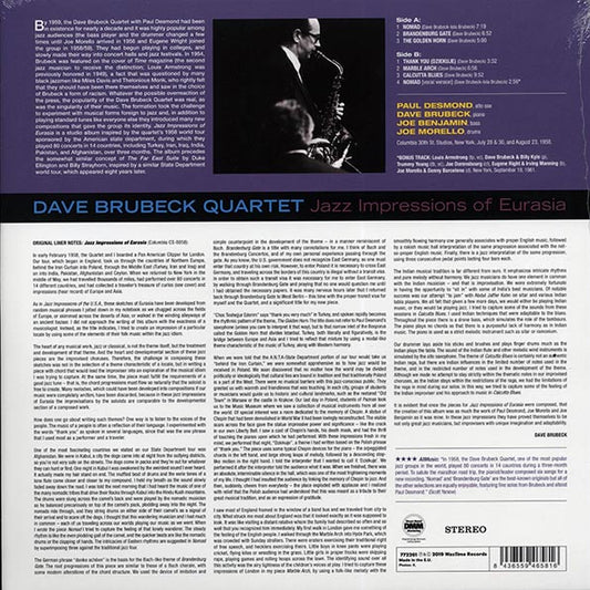 Dave Brubeck Quartet - Jazz Impressions Of Eurasia (+bonus track) (ltd. ed.) (180g) (remastered)