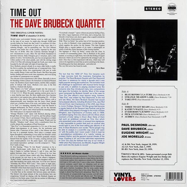 Dave Brubeck Quartet - Time Out (+bonus track) (ltd. ed.) (180g)