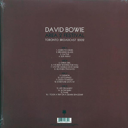 David Bowie - Area 2 Festival: Toronto Broadcast 2002 (ltd. ed.) (2xLP) (white vinyl)