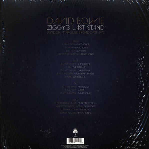 David Bowie - Ziggy's Last Stand: London Marquee Broadcast 1973 (ltd. ed.) (2xLP) (clear vinyl)