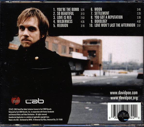 David Poe - Love Is Red (marked/ltd stock)