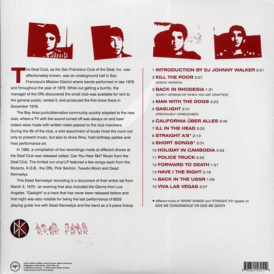 Dead Kennedys - Live At The Deaf Club