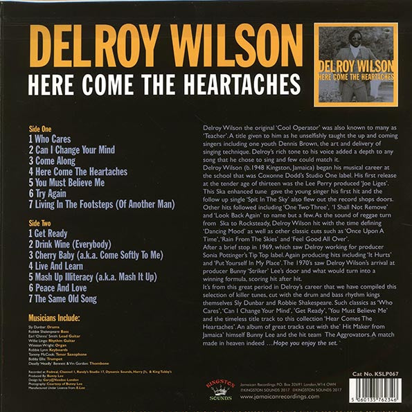Delroy Wilson - Here Comes The Heartaches (180g)