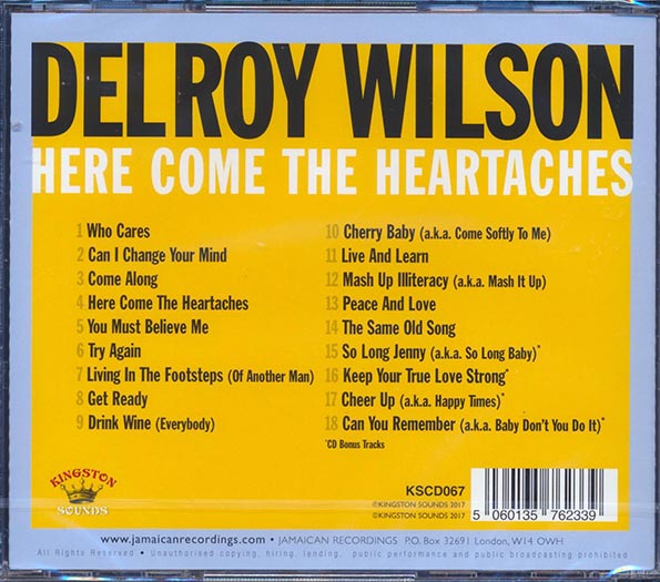 Delroy Wilson - Here Comes The Heartaches