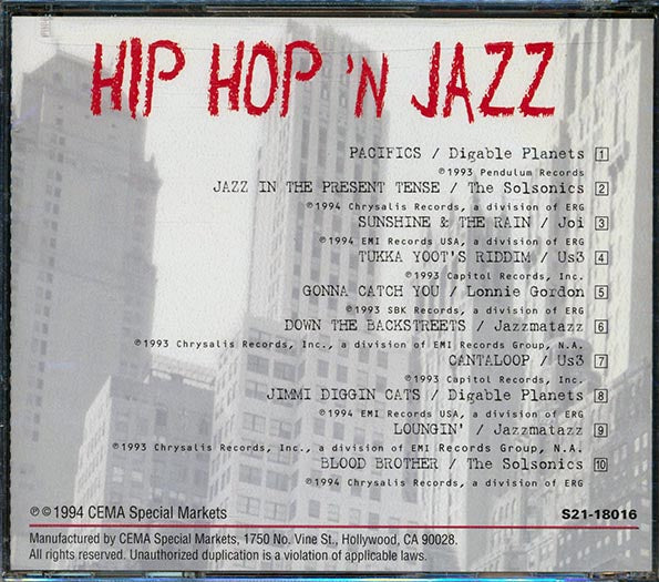 Digible Plantes, Us3, Jazzmatazz, Etc. - Hip Hop 'N Jazz: A Street Mix