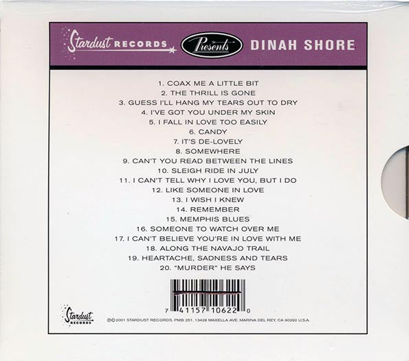 Dinah Shore - The Best Of The War Years (marked/ltd stock) CD