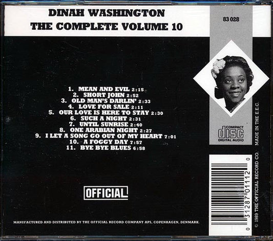 Dinah Washington - The Complete Dinah Washington Volume 10: 1953-1954