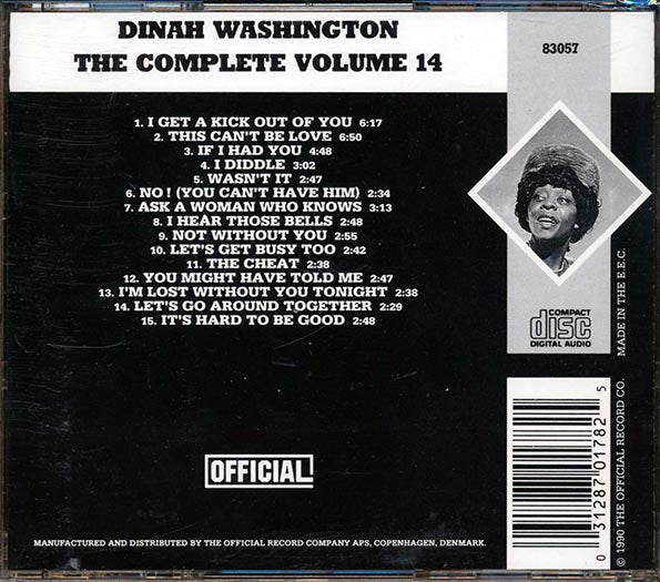 Dinah Washington - The Complete Dinah Washington Volume 14: 1955